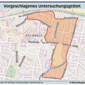 Beantragtes Untersuchungsgebiet