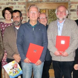 v.l. Jürgen Hoffmann, Martina Koch, Werner Nachtigall, Walter Langer, Siegfried Bierwirth, Kalle Kerstholt, Dietmar Danz, Andrea Kaminski