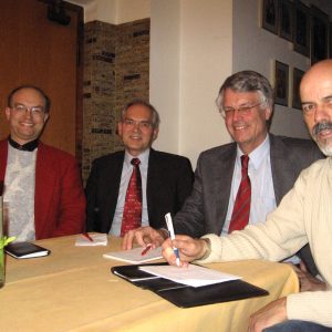 v.l.n.r. Dr. Robert Datzer, Werner Albrecht, Jochen Dieckmann, Gert-Uwe Geerdts