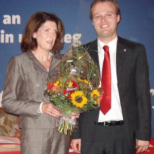 Martina Koch nach einstimmiger Nominierung mit Folke große Deters