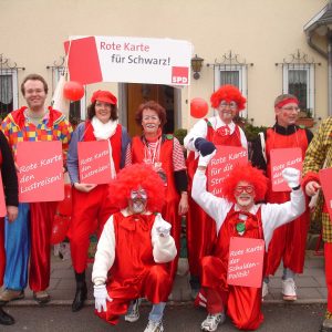Ruude Jecke zeigten der CDU die rote Karten