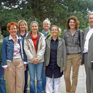 Elternbeiratsmitglieder mit Ute Krupp, Achim Tüttenberg und Martina Koch